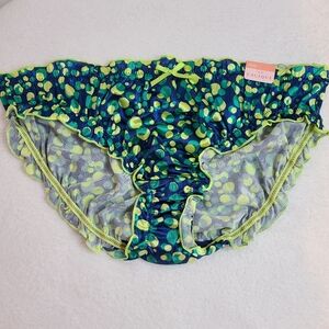 VTG Cacique Silky Second Skin Satin Ruffle Hipster Panty Plus Size 2X